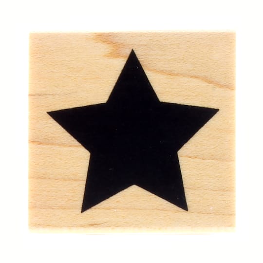 6 Pack: Large Star Wood Stamp by Recollections™